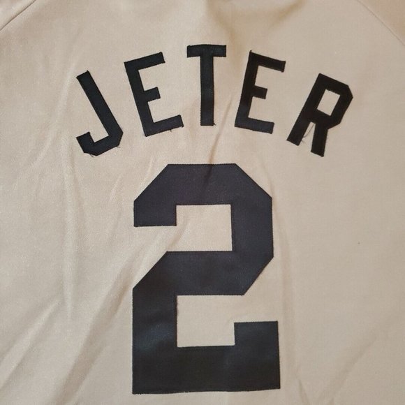 Vtg Derek Jeter Away Jersey New York Yankees Authentic Majestic Men Size XXL USA - Picture 11 of 13